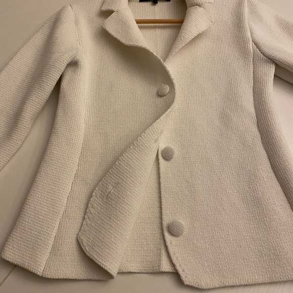 Amanda & Chelsea Knit Sweater Cardigan Textured Cotton Size Medium - Picture 5 of 14